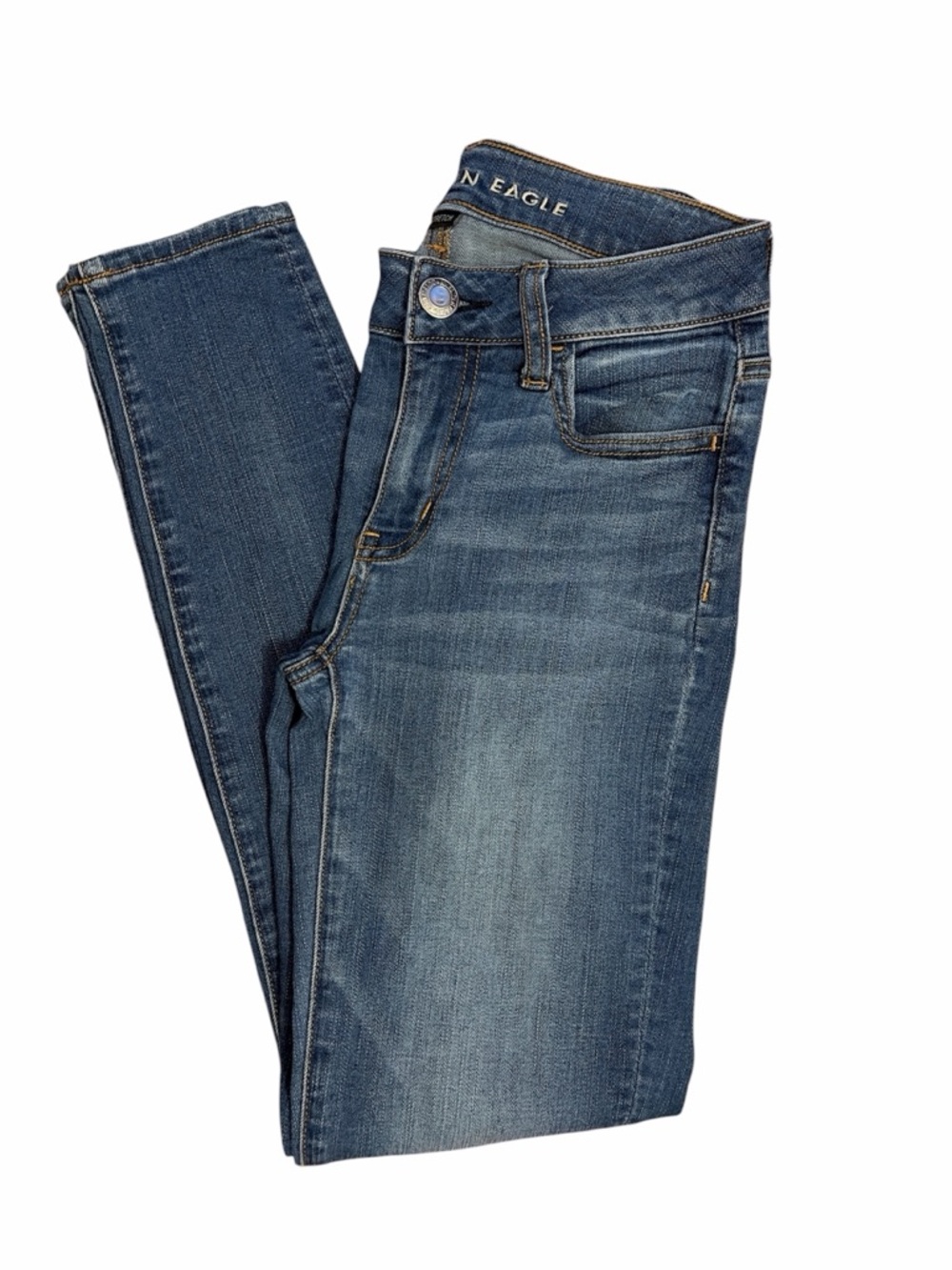 American Eagle Mid Wash Skinny Jeans Size 0R